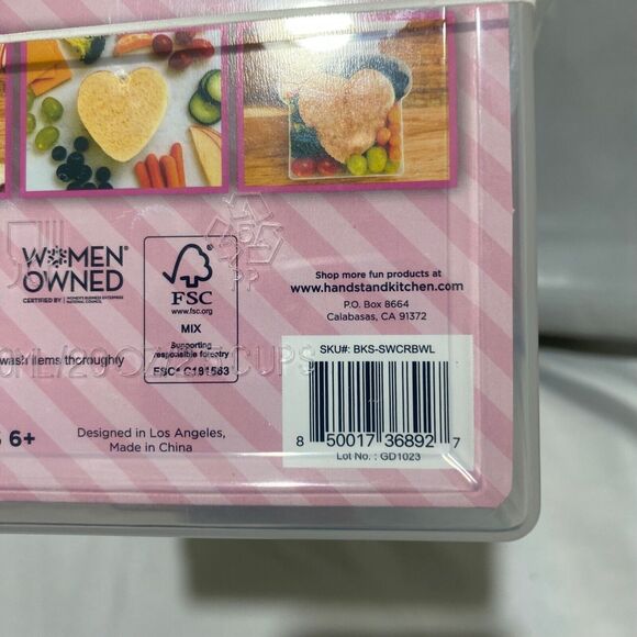 Heart Sandwich Cutter Lunch Set by Handstand Kitchen Clear and Red - Picture 9 of 10